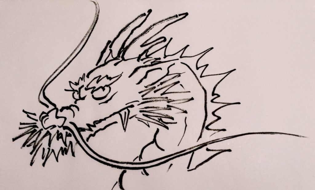 水墨画 龍の描き方 _ 誰でも描ける龍の描き方 : 【龍】完結!墨善流「水墨画 龍の描き方」最終回 – WHHHPJ