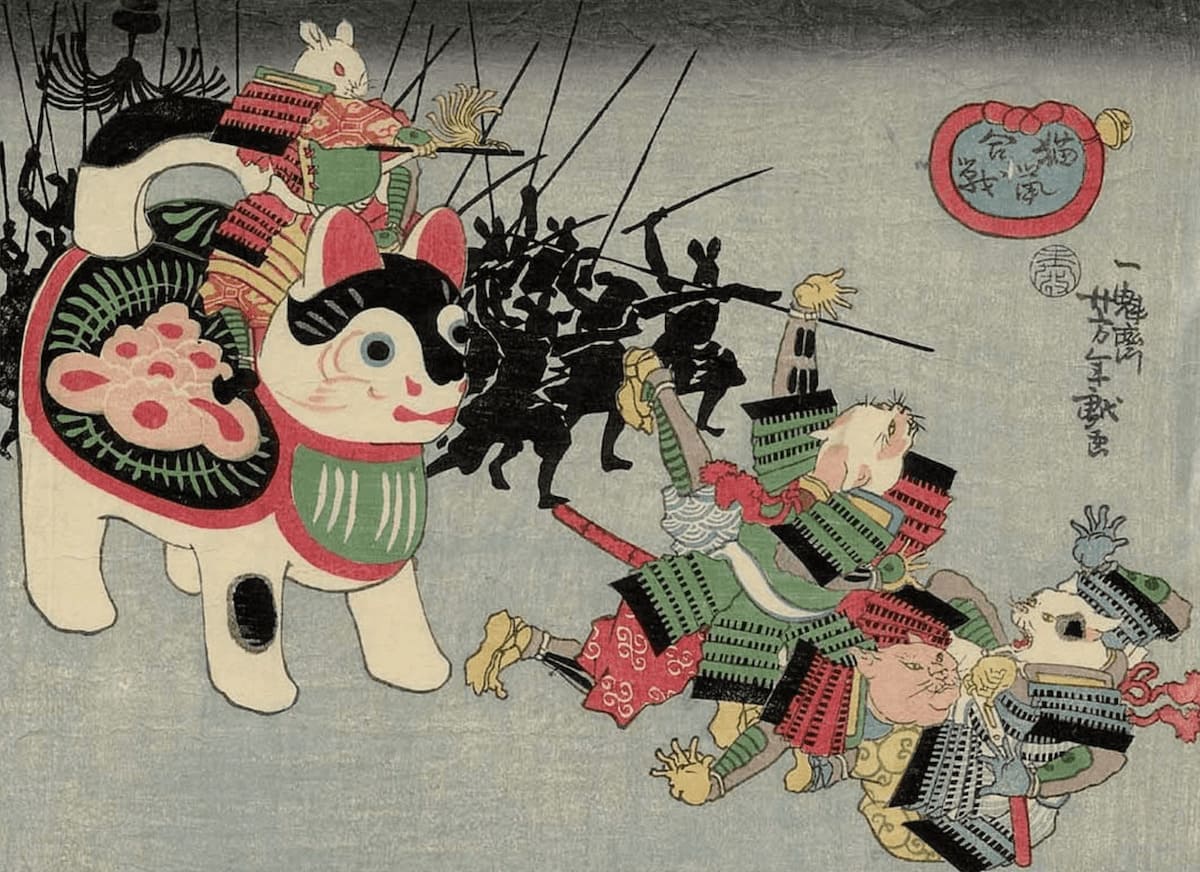 浮世絵のかわいい猫に夢中！有名な猫好き絵師の作品を紹介 – BeBeの 